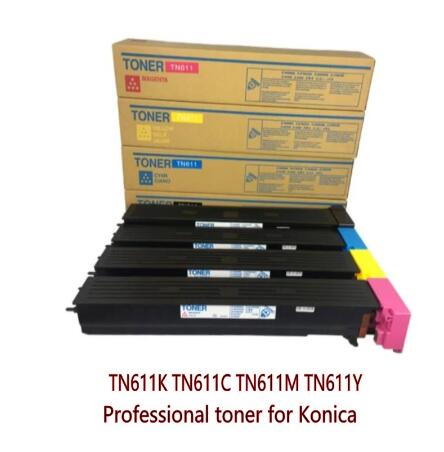 KONICA MINOLTA a070130 TN611K TN611C TN611M TN611Y 비즈허브 C451 C550 C650 복사기 토너 파우더용 호환 토너 카트리지